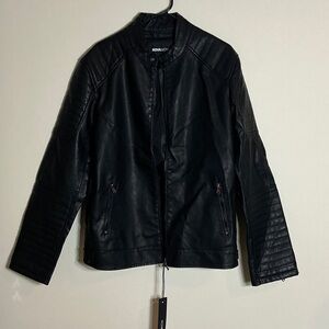 Men's Black Leather Jacket